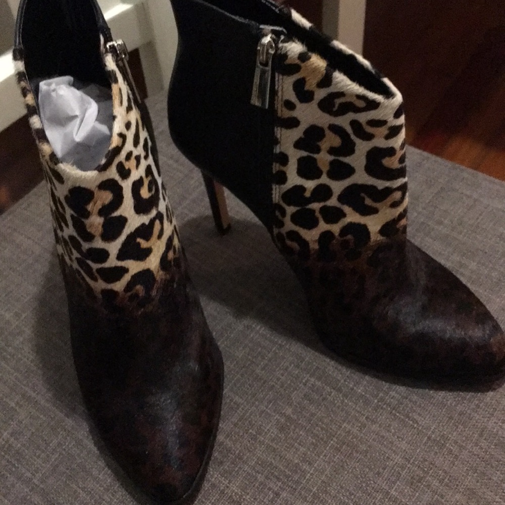 Vince Camuto Leopard Booties